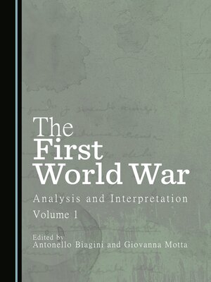 cover image of The First World War, Volume 1